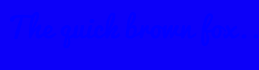 Image with Font Color 0200FF and Background Color 0C00F8
